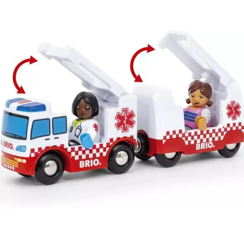 Brio Camion Ambulancia - Luz Y Sonido - ^ Locomotoras, Vagones Y Trenes Brio