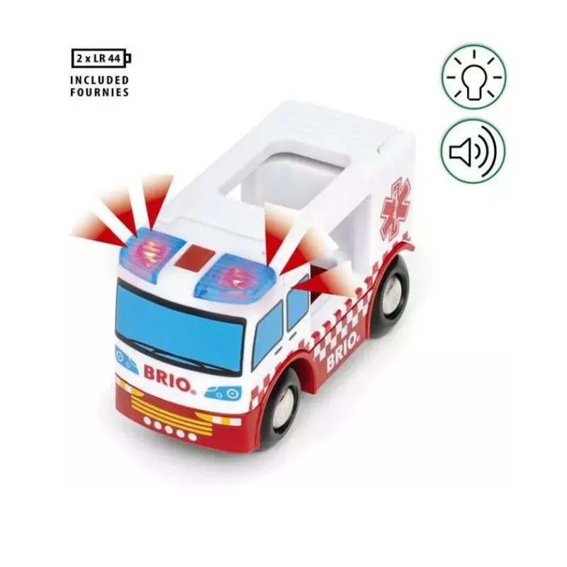 Brio Camion Ambulancia - Luz Y Sonido - ^ Locomotoras, Vagones Y Trenes Brio
