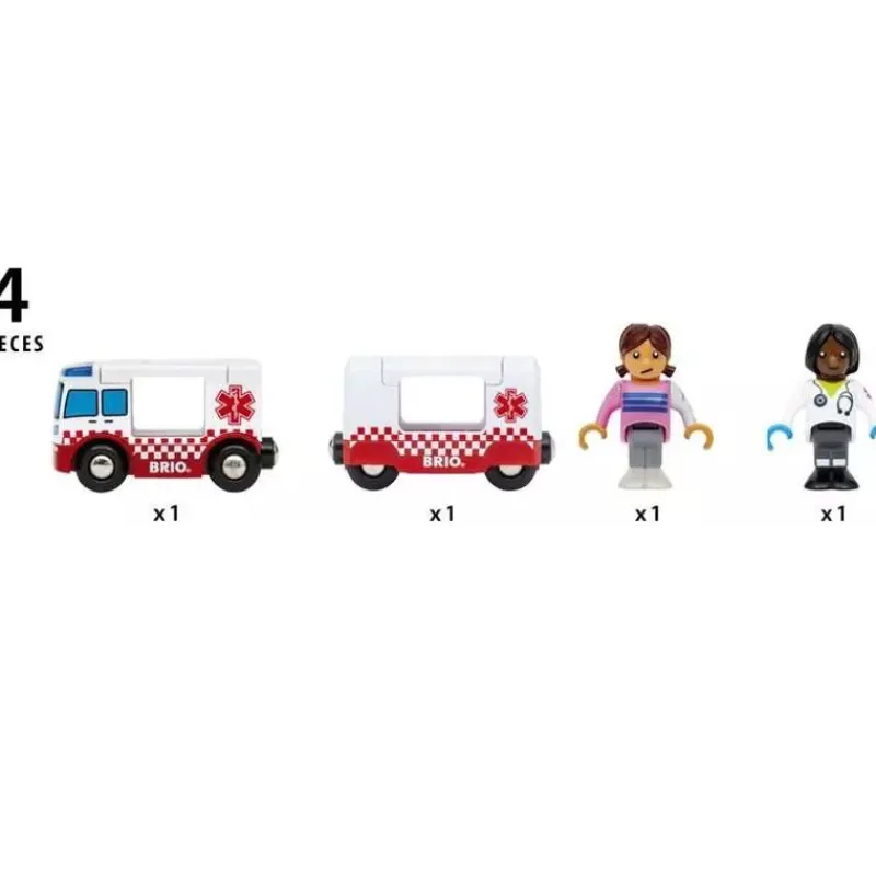 Brio Camion Ambulancia - Luz Y Sonido - ^ Locomotoras, Vagones Y Trenes Brio