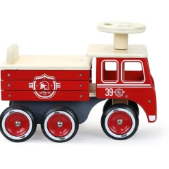 Vilac Camion De Bomberos Correpasillos De Madera Rojo - ^ Transportistas