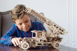 Ugears Camion De Bomberos Modelo Mecanico - ^ Descubrimiento De La Ciencia