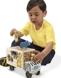 Melissa & Doug Camion De Rescate De Animales Safari - ^ Cajas De Forma