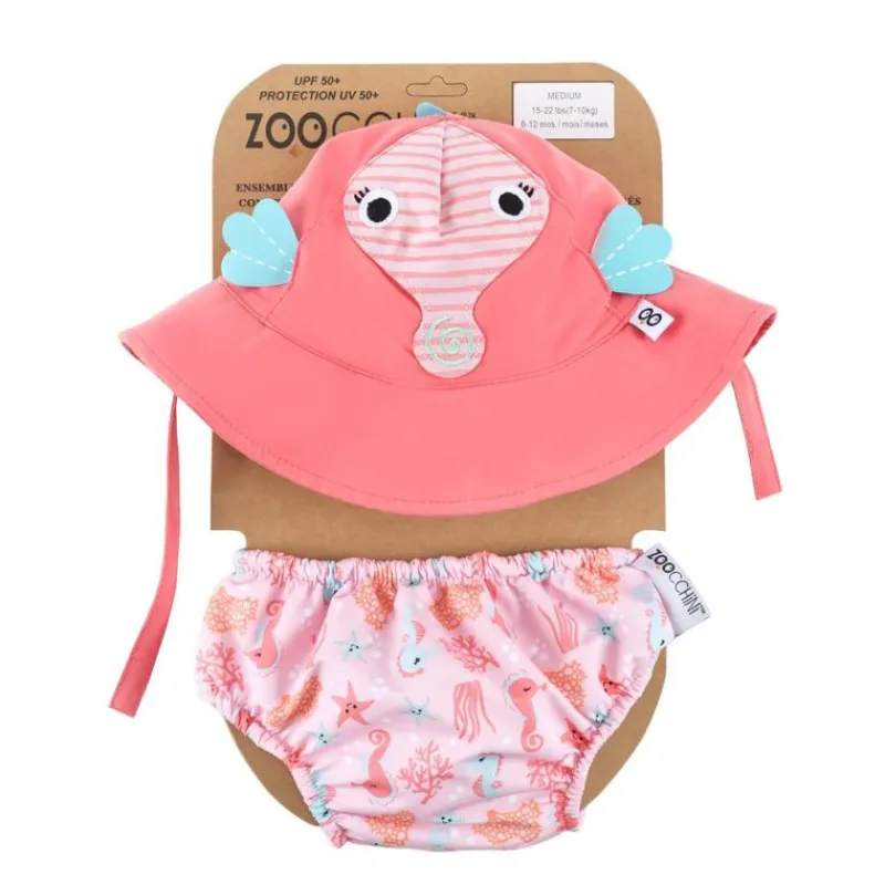 Zoocchini Camisa Y Gorro De Caballito De Mar (6-12M) - ^ Barcos, Juguetes Para El Agua Y La Playa