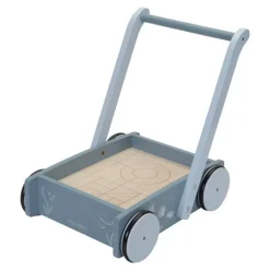 Little Dutch Carrito Andador De Madera Con Bloques Oceano - ^ Carros De Paseo