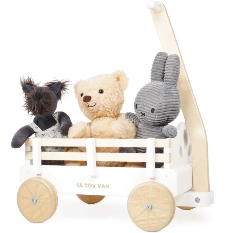 Le Toy Van Carrito Andador De Madera - ^ Cajas De Juguetes Y Muebles De Almacenamiento