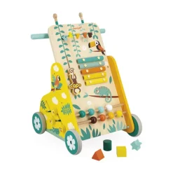 Janod Carrito Andador Multiactividades De Madera Tropik - ^ Carros De Paseo