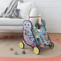 Manhattan Toy Carrito De Empuje Con Actividades Buho - ^ Carros De Paseo