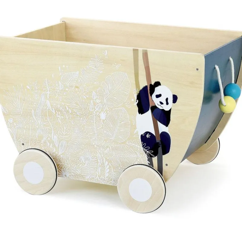 Vilac Carrito De Juguete Bajo El Toldo - ^ Cajas De Juguetes Y Muebles De Almacenamiento