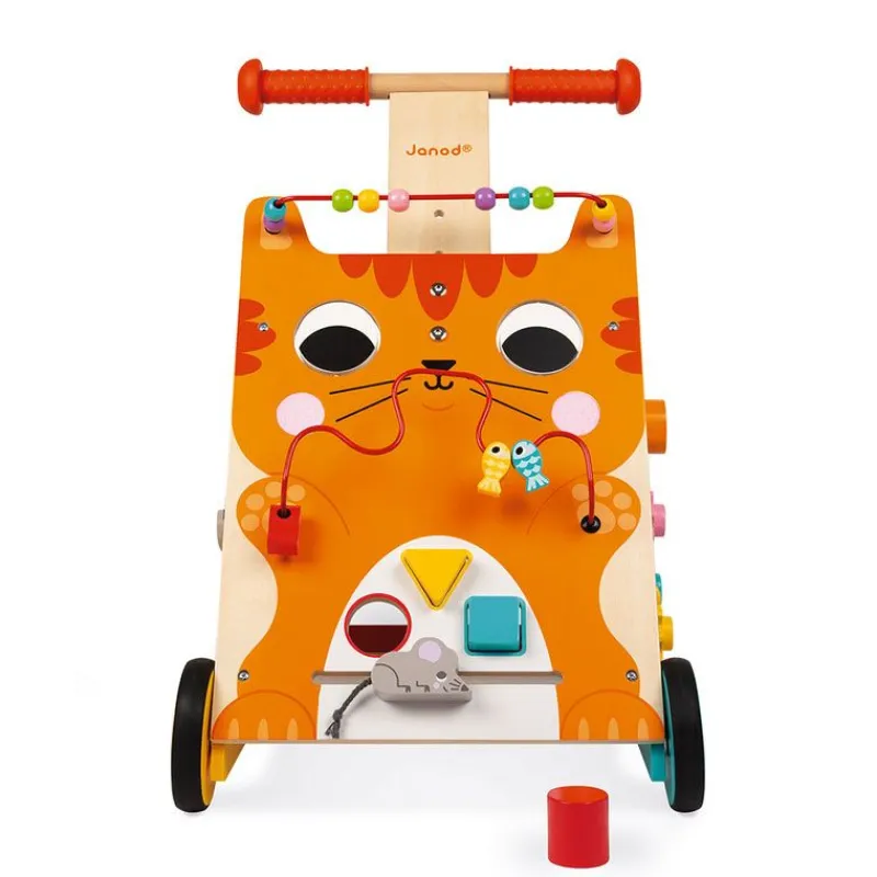 Janod Carrito Multiactividades Gato - ^ Carros De Paseo
