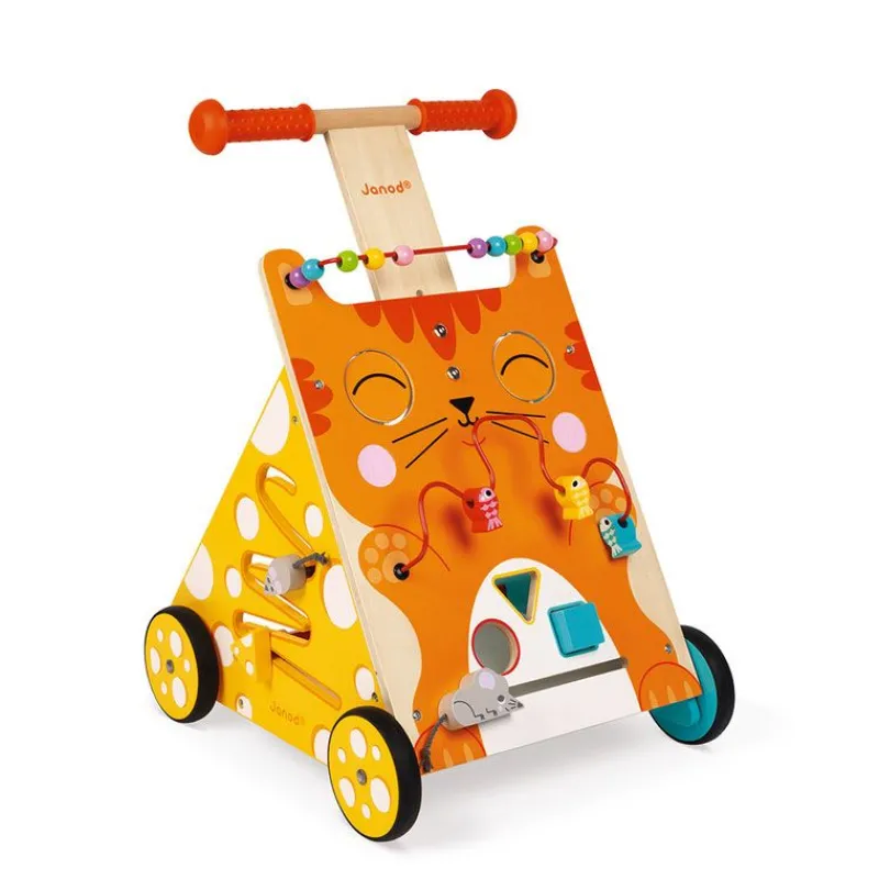 Janod Carrito Multiactividades Gato - ^ Carros De Paseo