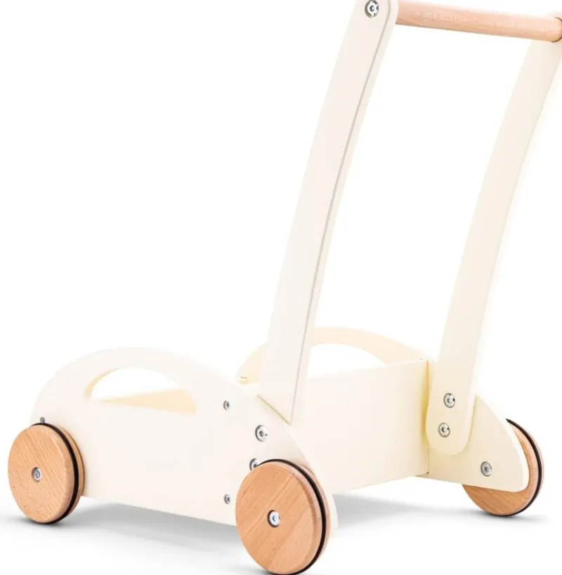 New Classic Toys Carro De Paseo Y Bloques De Madera - ^ Bloques De Construcción