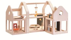 Plan Toys Casa Amueblada 3 En 1 - ^ Casas De Muñecas