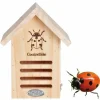 Esschert Design Caseta Refugio De Madera Para Mariquitas - ^ Cajas Nido Y Comederos Para Animales