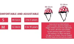 Kiddimoto Casque Red Dotty Medium - ^ Cascos Y Guantes
