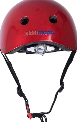 Kiddimoto Casque Rojo Metalico Medium - ^ Cascos Y Guantes