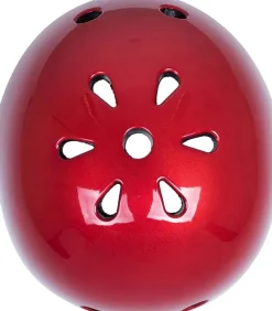 Kiddimoto Casque Rojo Metalico Medium - ^ Cascos Y Guantes