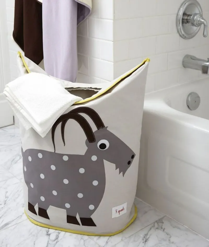 3 Sprouts Cesta Para La Ropa Cabra - ^ Cajas De Juguetes Y Muebles De Almacenamiento