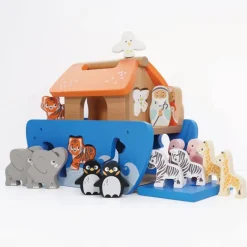 Le Toy Van Clasificador De Formas Arca De Noe - ^ Granja, Safari Y Caballos