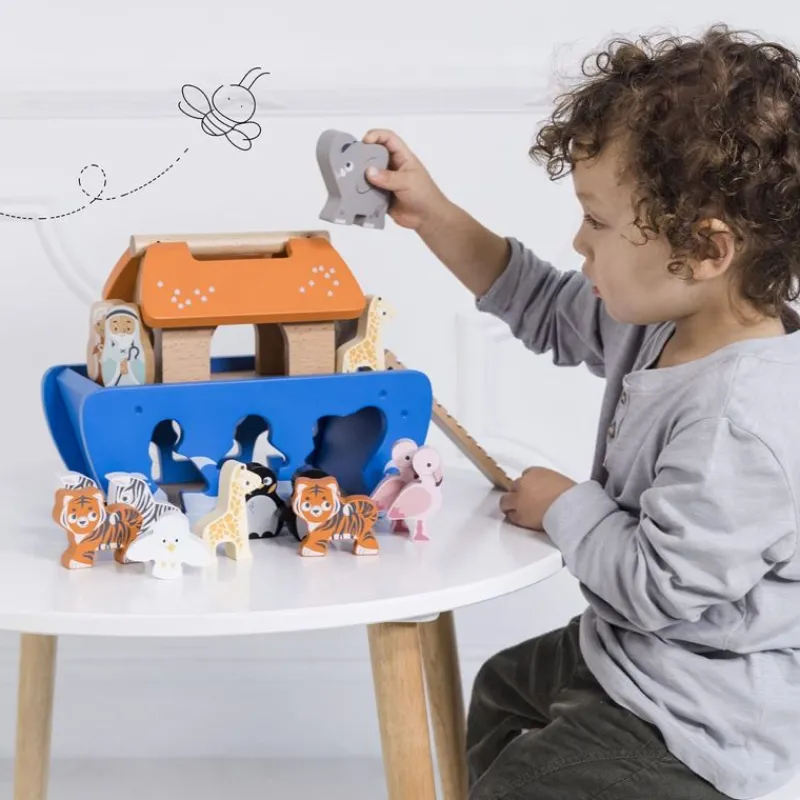 Le Toy Van Clasificador De Formas Arca De Noe - ^ Granja, Safari Y Caballos
