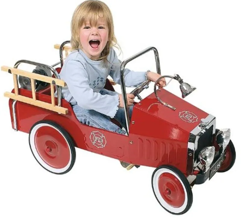 Goki Coche De Bomberos A Pedales - ^ Draisiennes Y Bicicletas De Madera