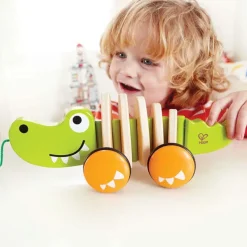 Hape Toys Cocodrilo De Arrastre - ^ Juguetes Que Tiran Y Empujan