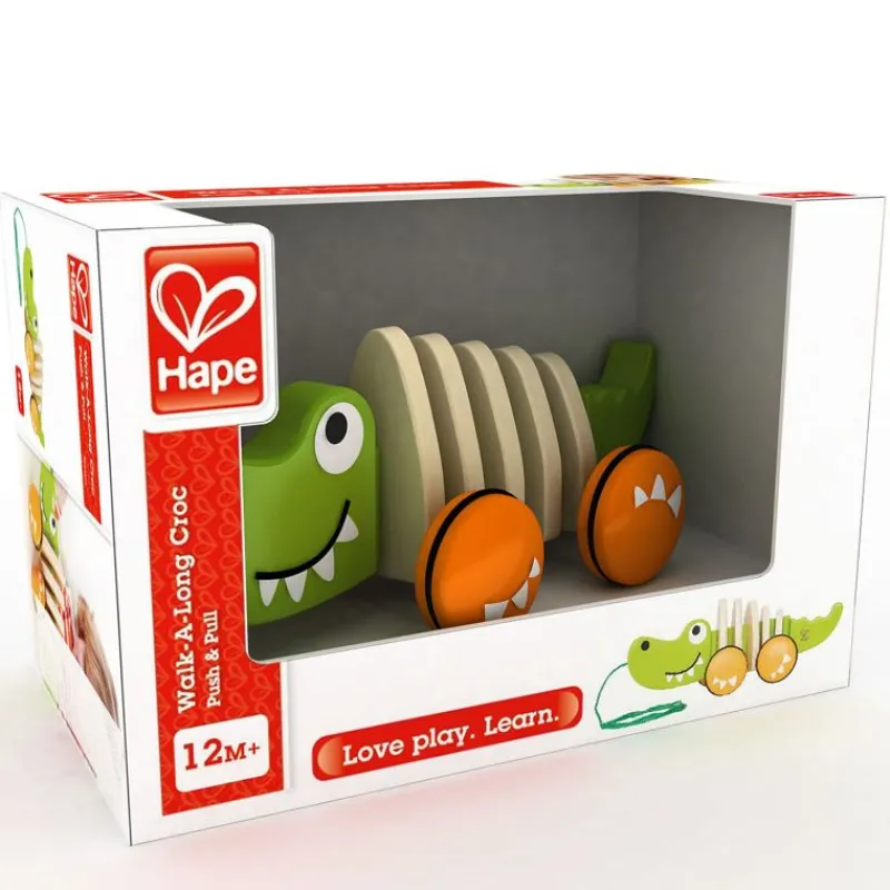 Hape Toys Cocodrilo De Arrastre - ^ Juguetes Que Tiran Y Empujan