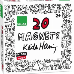 Vilac Coffret 20 Imanes Keith Haring - ^ Imanes, Libros Magnéticos Y Juegos Magnéticos