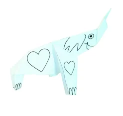 Fridolin Coloring Origami - Elefante - ^ Actividades Creativas De Ocio