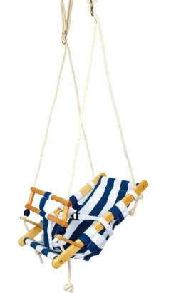 Small foot company Columpio Balancin Para Bebe De Madera Azul 36 X 24 X 54 Cm - ^ Muebles De Jardín, Columpios