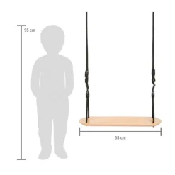 Small foot company Columpio De Tabla Xl Black Line - ^ Muebles De Jardín, Columpios
