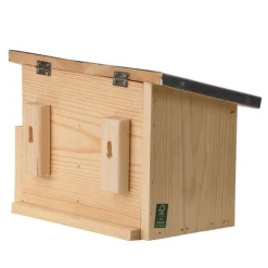 Esschert Design Comedero Doble De Madera Para Ardillas - ^ Cajas Nido Y Comederos Para Animales