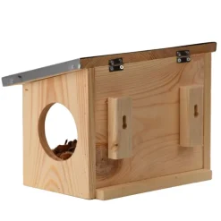 Esschert Design Comedero Para Ardillas Con Doble Entrada - ^ Cajas Nido Y Comederos Para Animales
