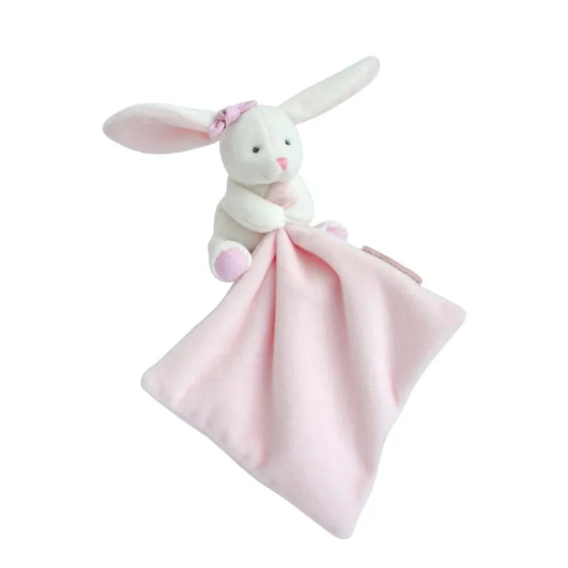 Doudou et Compagnie Conejo Peluche Con Panuelo Rosa En Una Caja De Flores - ^ Doudous