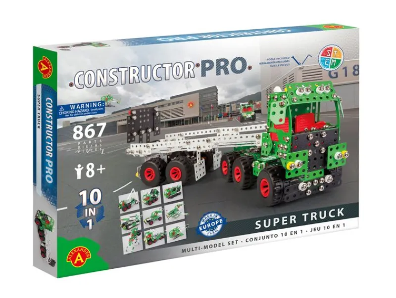 Alexander Toys Constructor Pro - Camion Super Truck 10 Y 1 - ^ Constructor
