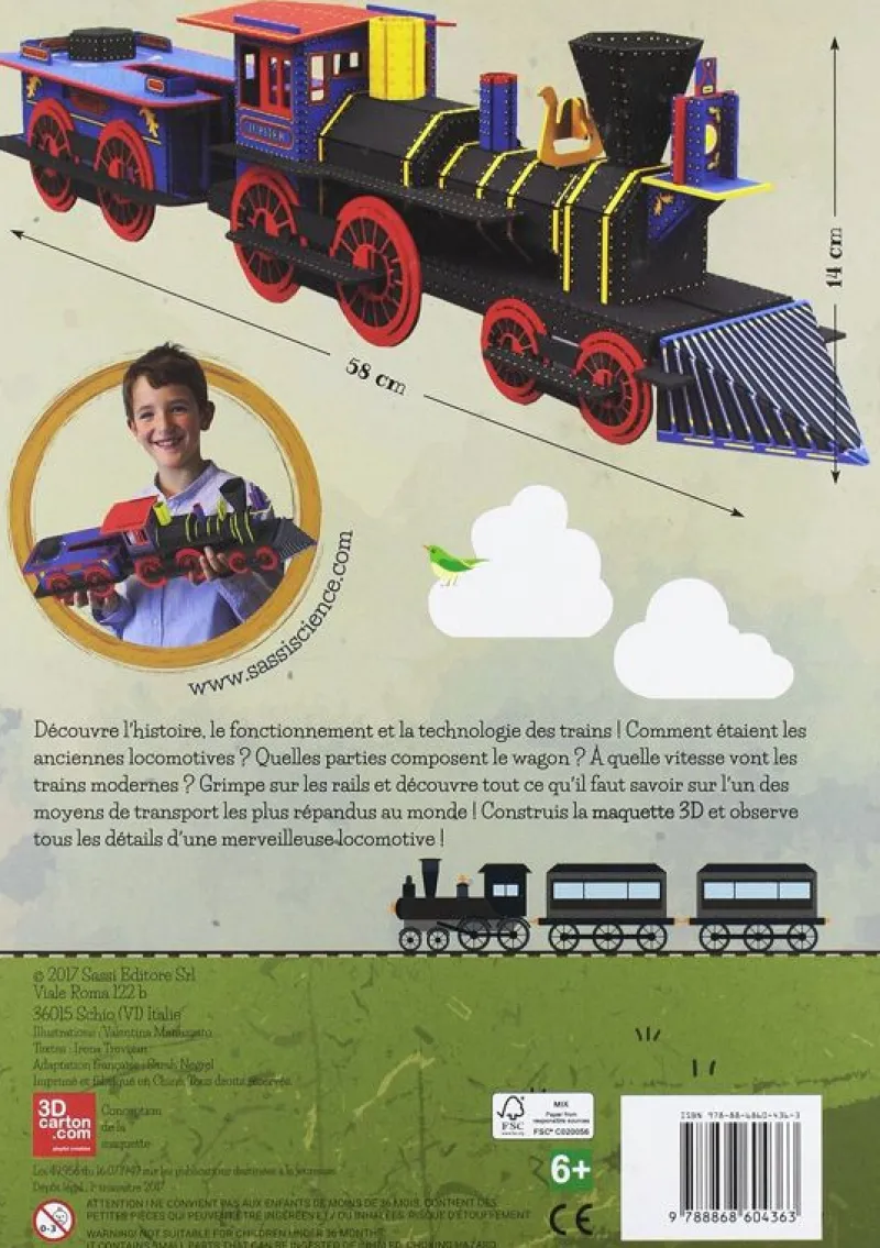 Sassi Junior Construir La Locomotora 3D - ^ Libros