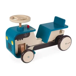 Janod Correpasillos Tractor De Madera Azul - ^ Transportistas