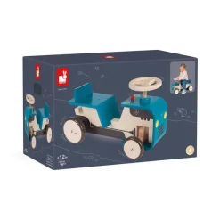 Janod Correpasillos Tractor De Madera Azul - ^ Transportistas