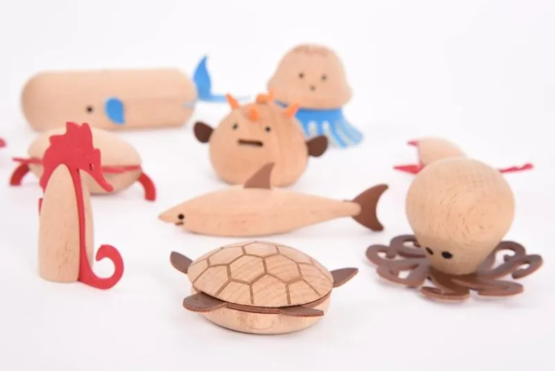 TickiT Criaturas Marinas De Madera - ^ Animales Marinos