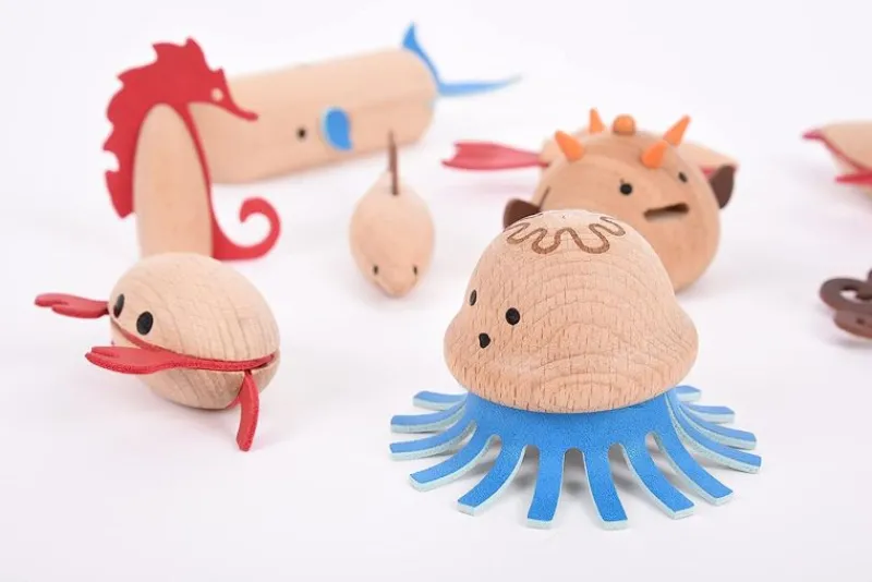 TickiT Criaturas Marinas De Madera - ^ Animales Marinos