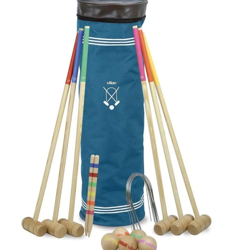Vilac Croquet De Madera Para 6 Jugadores - ^ Bolos, Petanca Y Croquet