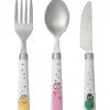 Petit Jour Cubiertos De Aprendizaje Barbapapa Blanco - - Juguetes De Madera^ Una Mesa