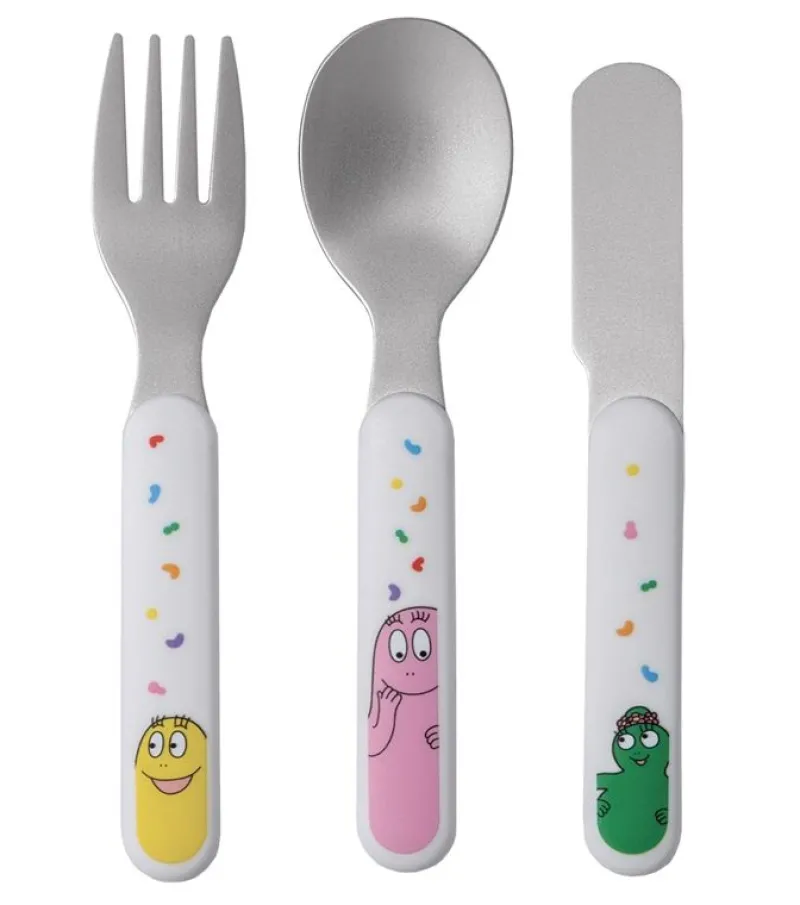 Petit Jour Cubiertos De Aprendizaje Barbapapa - ^ Una Mesa