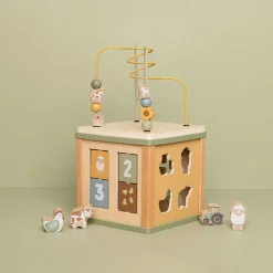 Little Dutch Cubo De Actividad De Madera Little Farm - ^ Juguetes Para El Aprendizaje Temprano Y La Motricidad