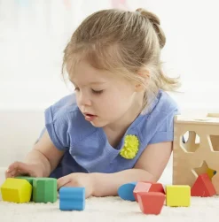 Melissa & Doug Cubo De Clasificacion De Formas - ^ Cajas De Forma