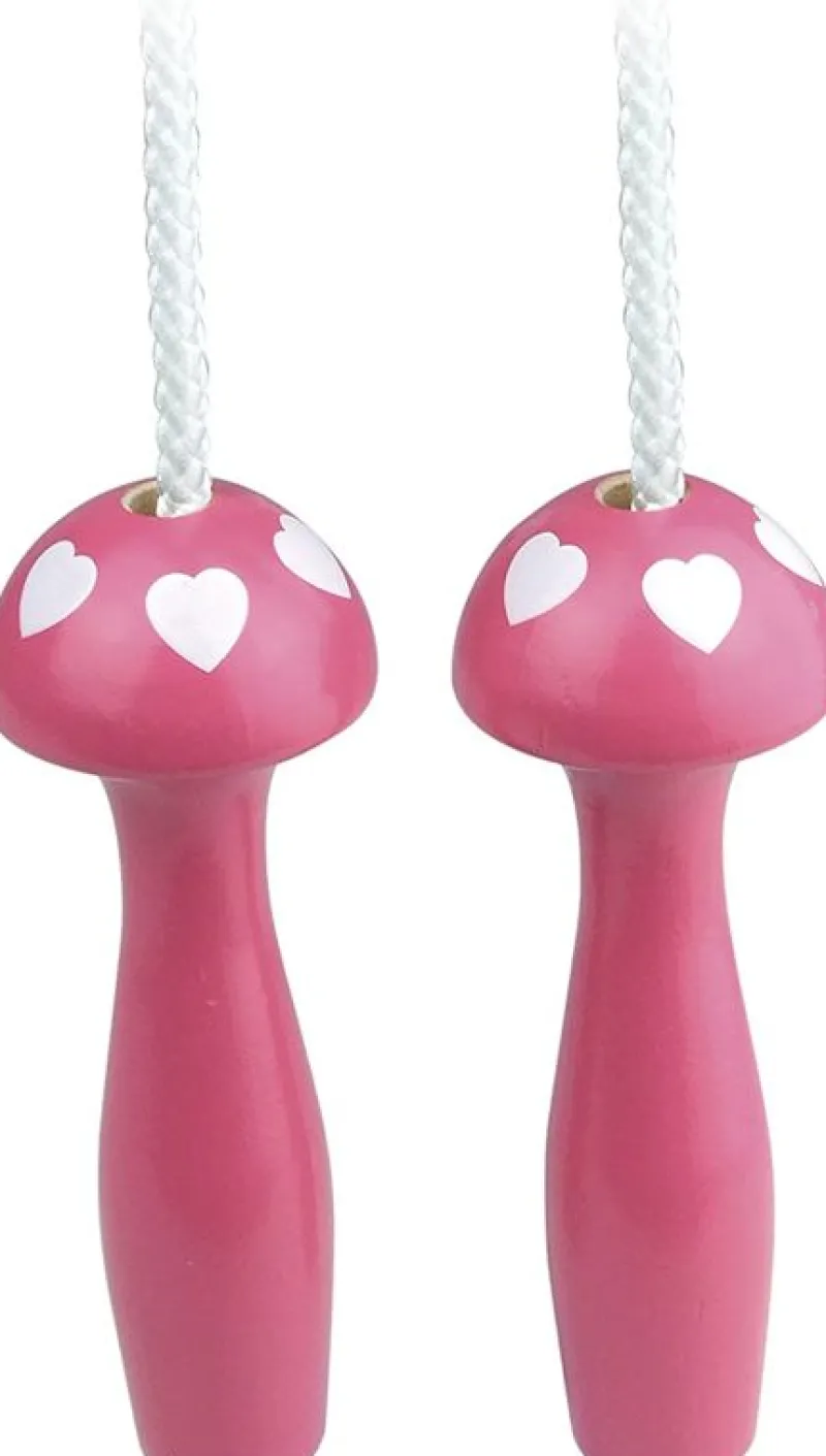 Vilac Cuerda De Saltar Rosa Corazon Blanco - ^ Juegos De Patio: Canicas, Peonzas, Cuerdas De Saltar, Yoyós