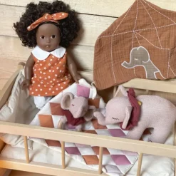 Egmont Toys Cuna De Madera Con Funda De Patchwork - ^ Cunas, Sillas De Paseo, Cochecitos...
