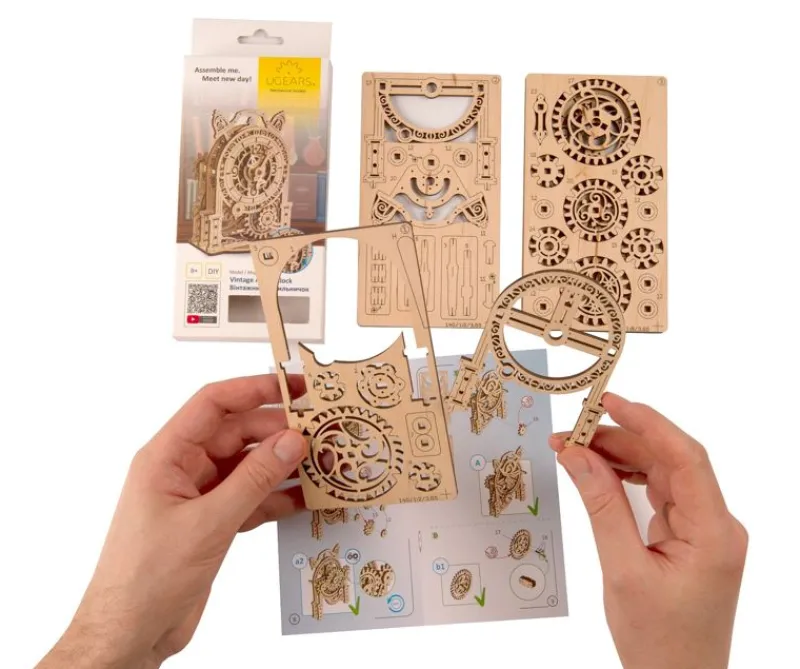 Ugears Despertador Vintage Modelo Mecanico - ^ Descubrimiento De La Ciencia