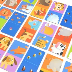Mideer Domino De Animales Reversible - ^ Dominos, Loto Et Memory