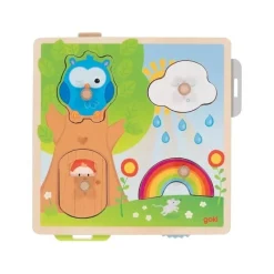 Goki Encaje Con Dibujos Escondidos - Buho - ^ Puzzles Para Niños