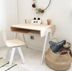 In2wood Escritorio Para Niños De 6 A 10 Anos - Blanco - ^ Escritorios, Mesas Y Sillas
